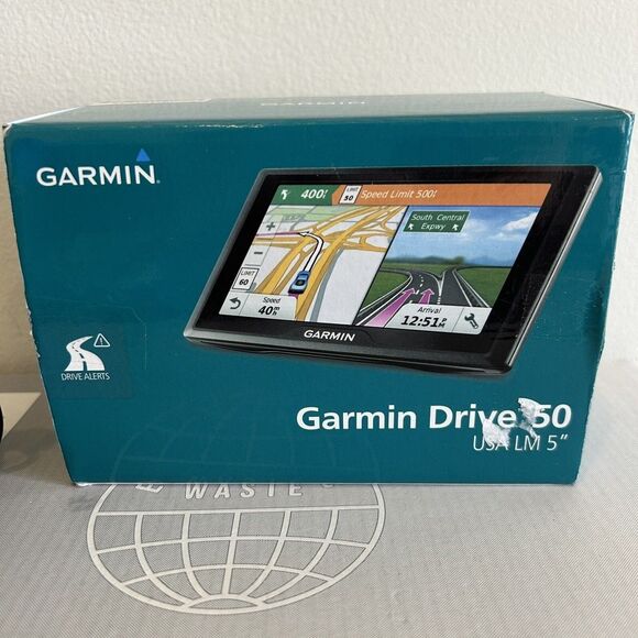 Garmin Drive 50 USA LM 5" Touchscreen GPS OEM Cords & Mount Bundle Tested EUC - Picture 5 of 16